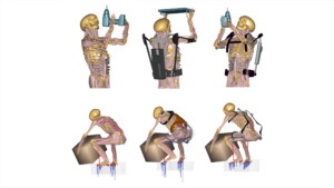 Exoskeleton modeling in AnyBody